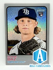 2022 TOPPS HERITAGE Shane Baz SILVER Border REFRACTOR RC #/373 Rays #161